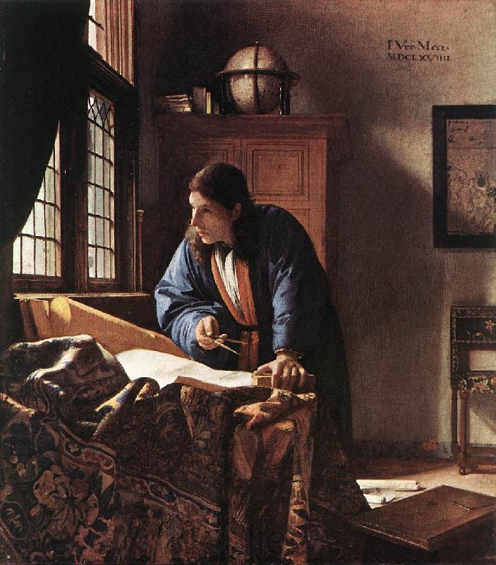 Jan Vermeer The Geographer Norge oil painting art